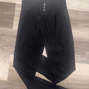 Wilo Ribbed Black Leggings